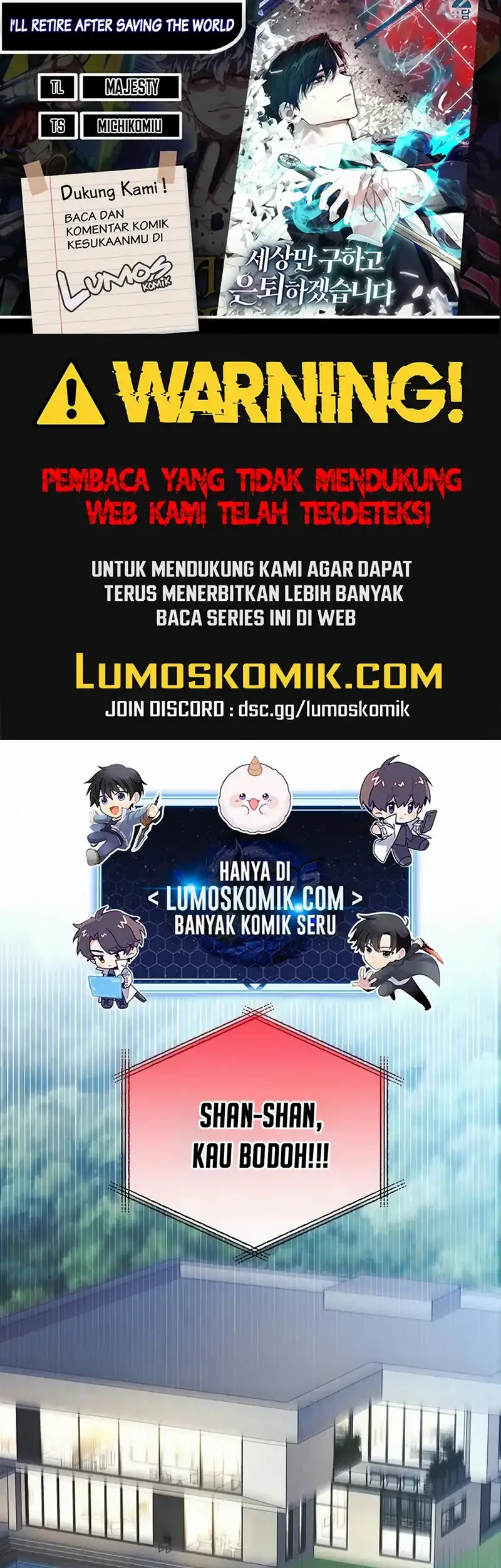 I’ll Retire After Saving the World Chapter 77 - halaman 1