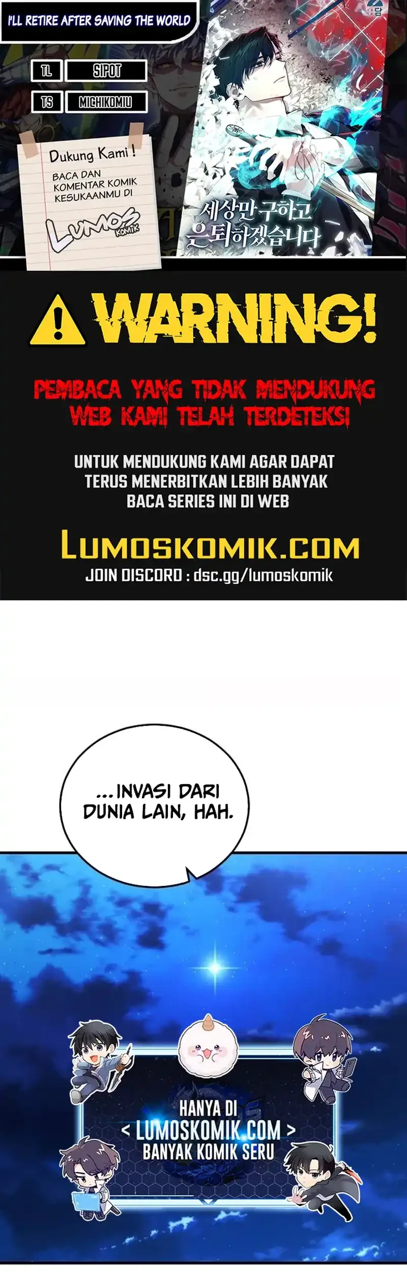 I’ll Retire After Saving the World Chapter 88 - halaman 1