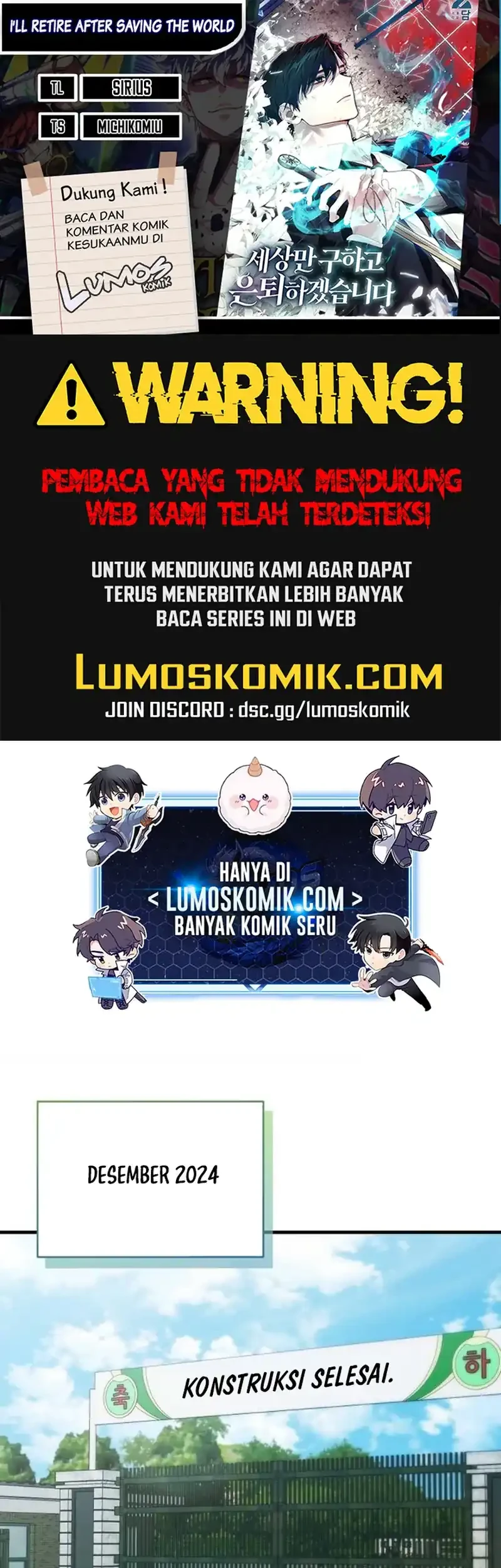 I’ll Retire After Saving the World Chapter 90 - halaman 1