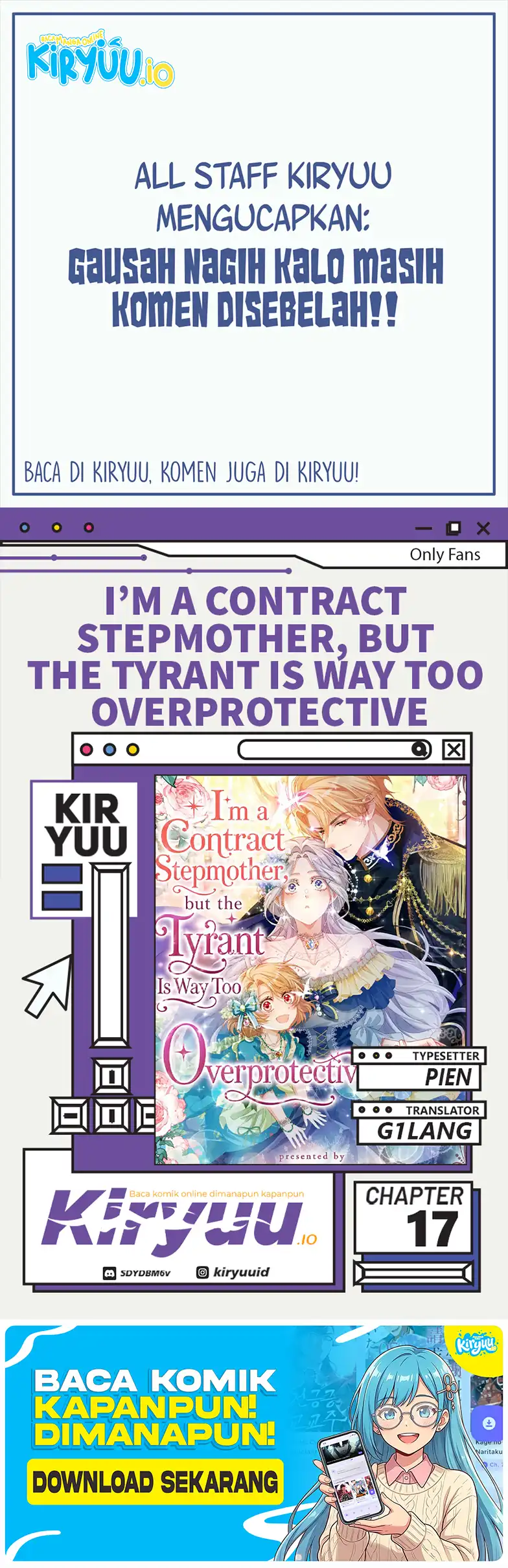 I’m a Contract Stepmother, but the Tyrant Is Way Too Overprotective Chapter 17 - halaman 1