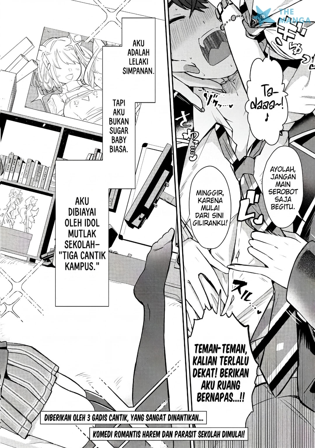 I’m a Kept Man for the Three Most Beautiful Girls in School Chapter 1 - halaman 3