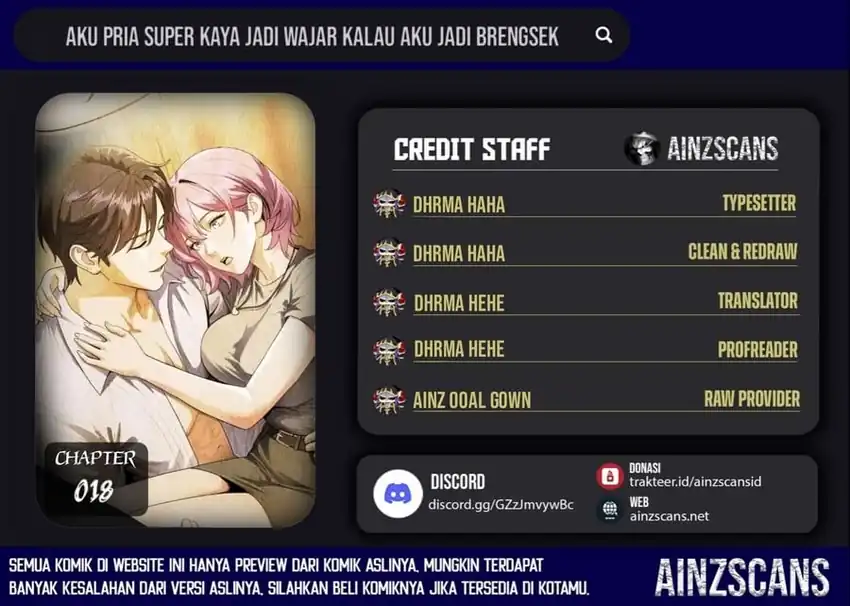 I’m a Super Rich Guy, So It’s Reasonable For Me to Be a Scumbag Chapter 18 - halaman 1