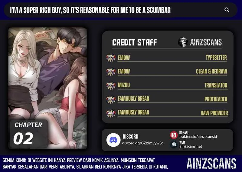 I’m a Super Rich Guy, So It’s Reasonable For Me to Be a Scumbag Chapter 2 - halaman 1