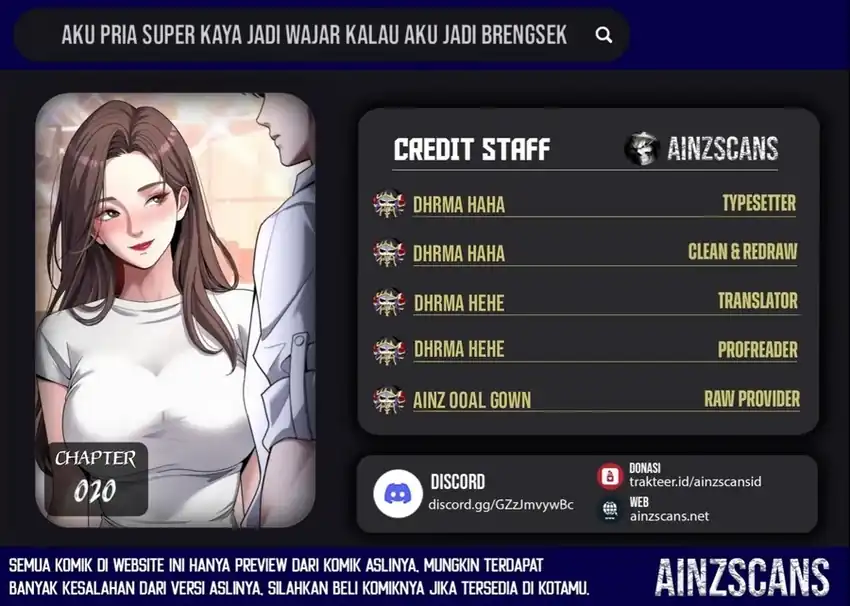 I’m a Super Rich Guy, So It’s Reasonable For Me to Be a Scumbag Chapter 20 - halaman 1