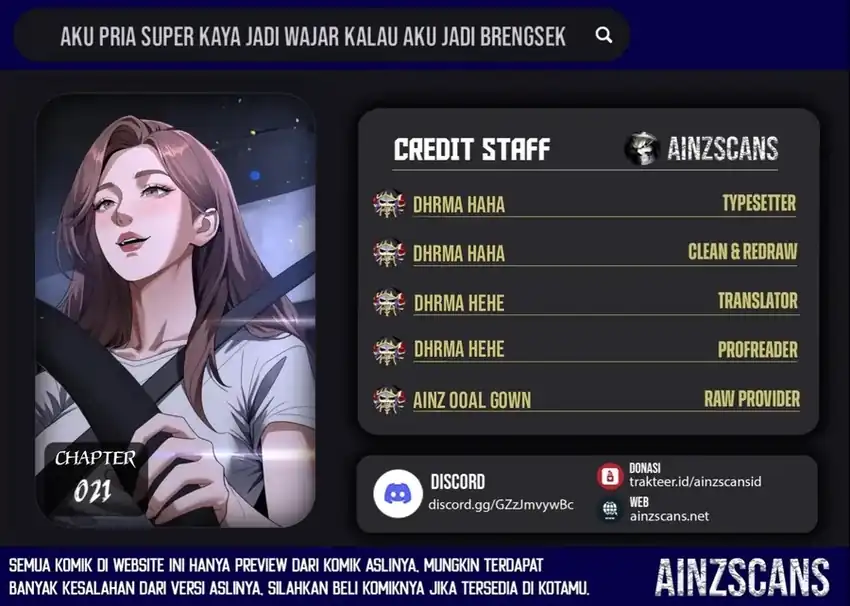 I’m a Super Rich Guy, So It’s Reasonable For Me to Be a Scumbag Chapter 21 - halaman 1
