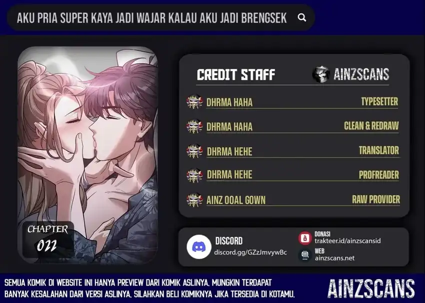 I’m a Super Rich Guy, So It’s Reasonable For Me to Be a Scumbag Chapter 22 - halaman 1