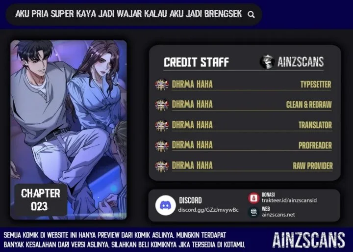 I’m a Super Rich Guy, So It’s Reasonable For Me to Be a Scumbag Chapter 23 - halaman 1