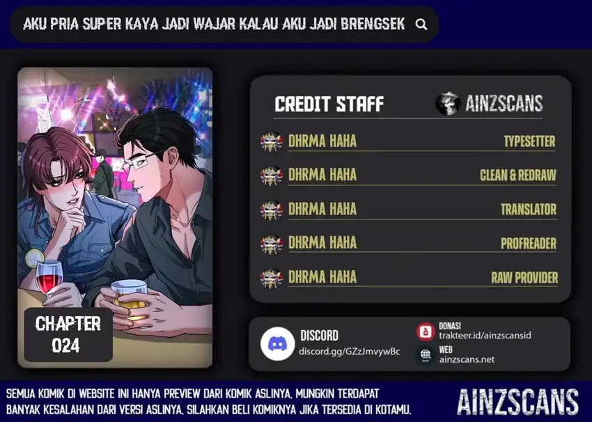 I’m a Super Rich Guy, So It’s Reasonable For Me to Be a Scumbag Chapter 24 - halaman 1