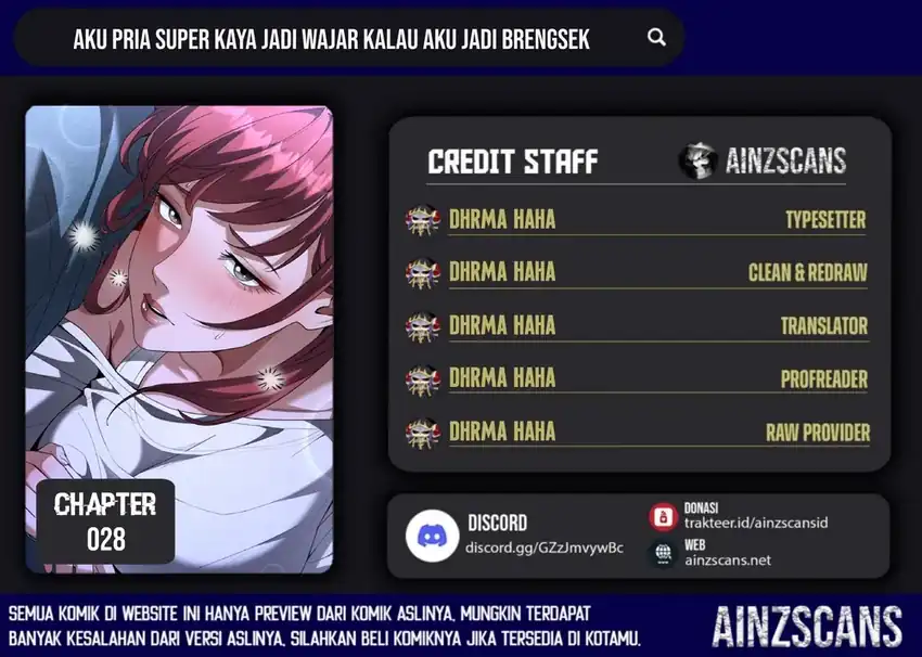 I’m a Super Rich Guy, So It’s Reasonable For Me to Be a Scumbag Chapter 28 - halaman 1