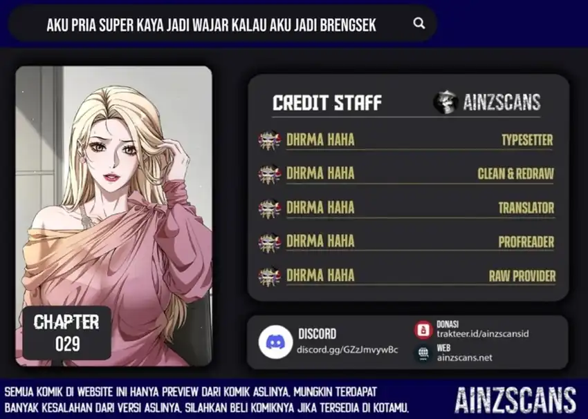 I’m a Super Rich Guy, So It’s Reasonable For Me to Be a Scumbag Chapter 29 - halaman 1