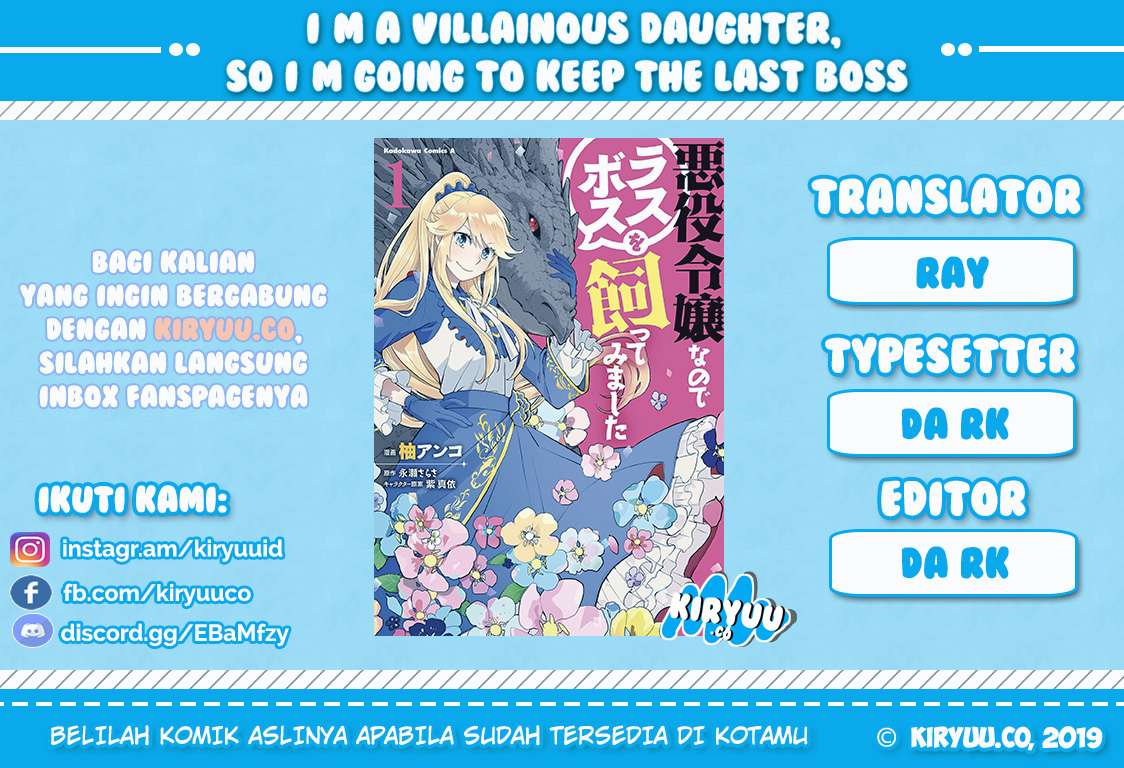I’m a Villainous Daughter so I’m going to keep the Last Boss Chapter 1 - halaman 1