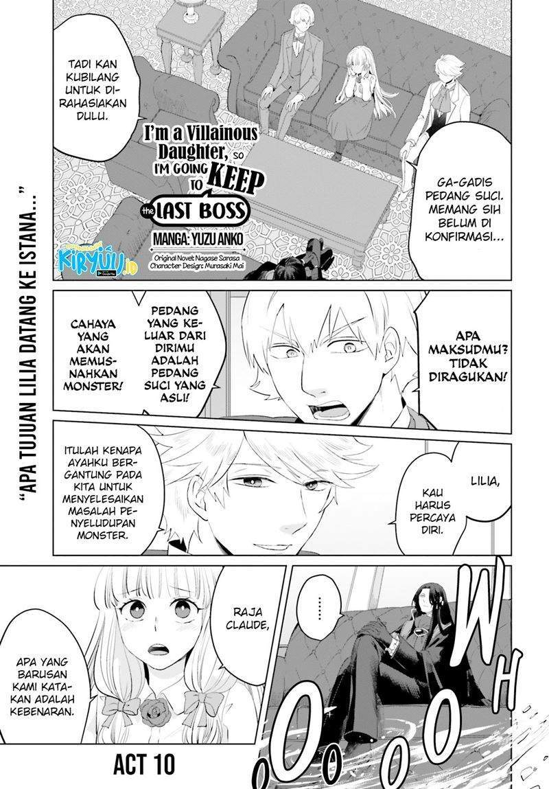 I’m a Villainous Daughter so I’m going to keep the Last Boss Chapter 10 - halaman 1
