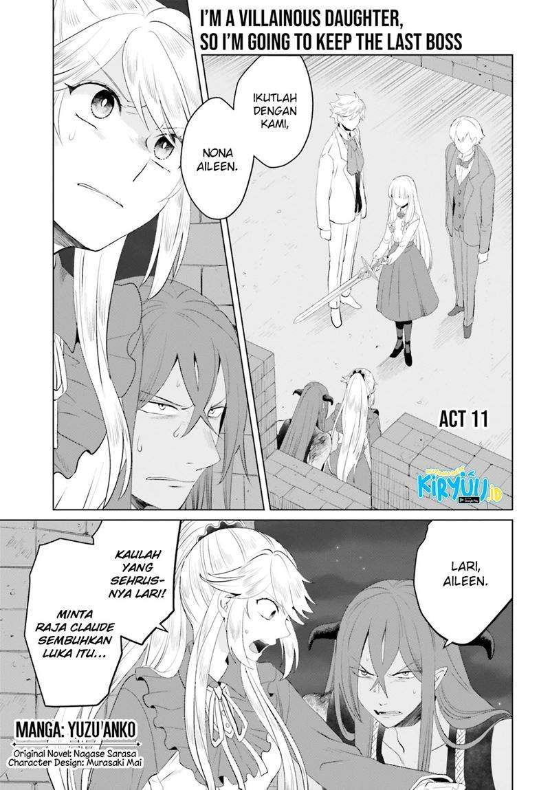 I’m a Villainous Daughter so I’m going to keep the Last Boss Chapter 11 - halaman 1