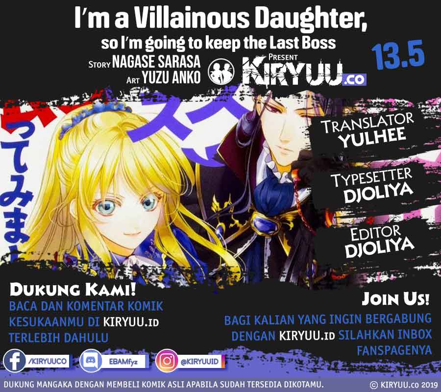 I’m a Villainous Daughter so I’m going to keep the Last Boss Chapter 13.5 - halaman 1