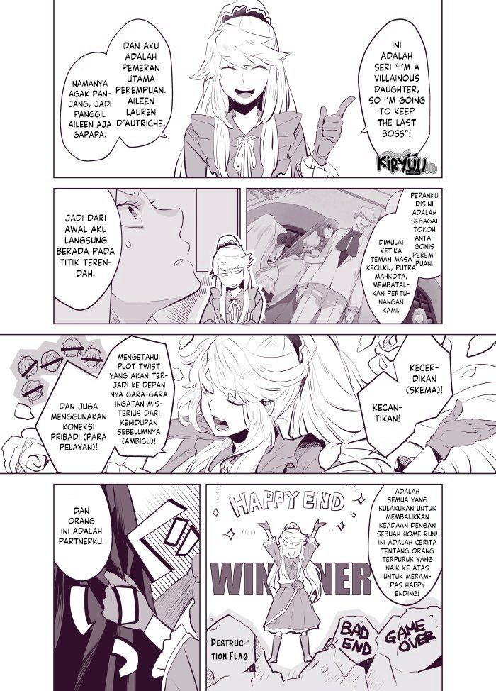 I’m a Villainous Daughter so I’m going to keep the Last Boss Chapter 13.5 - halaman 14