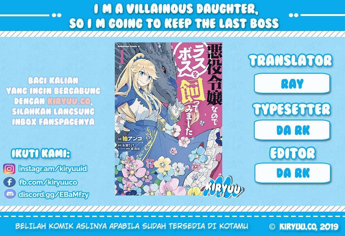 I’m a Villainous Daughter so I’m going to keep the Last Boss Chapter 2 - halaman 1