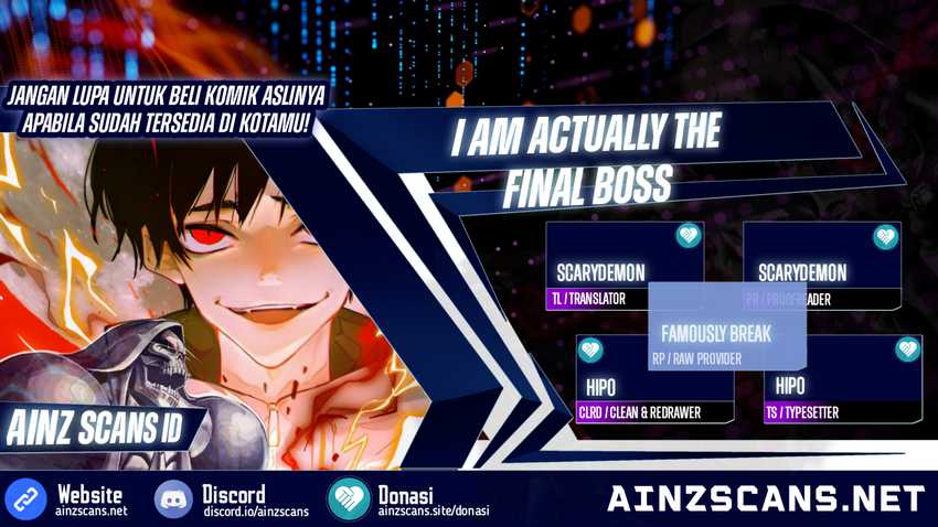 I’m Actually The Final Boss Chapter 25 - halaman 1