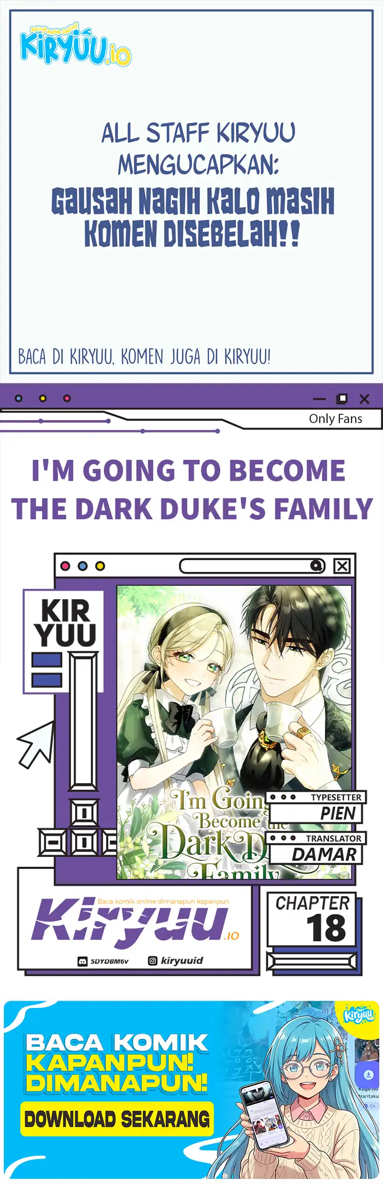I’m Going to Become the Dark Duke’s Family Chapter 18 - halaman 1