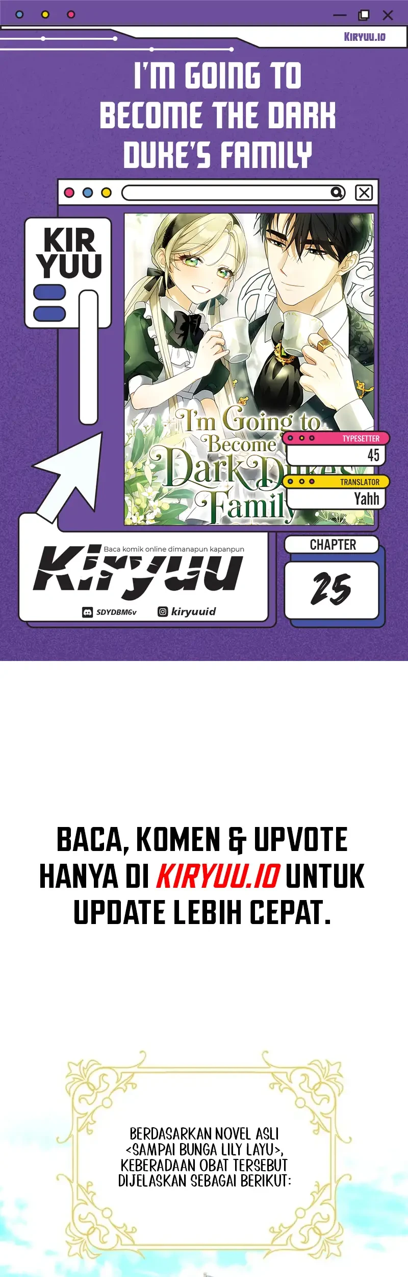 I’m Going to Become the Dark Duke’s Family Chapter 25 - halaman 1