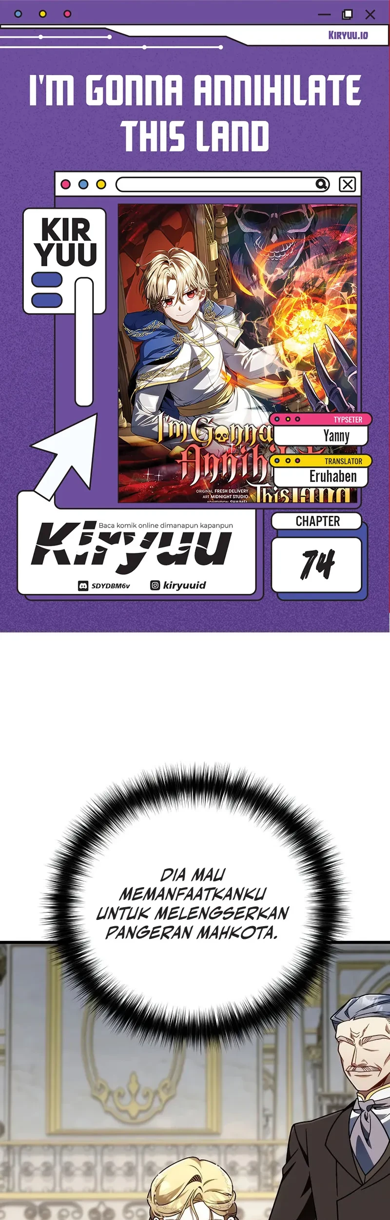I’m Going To Destroy This Country Chapter 74 - halaman 1
