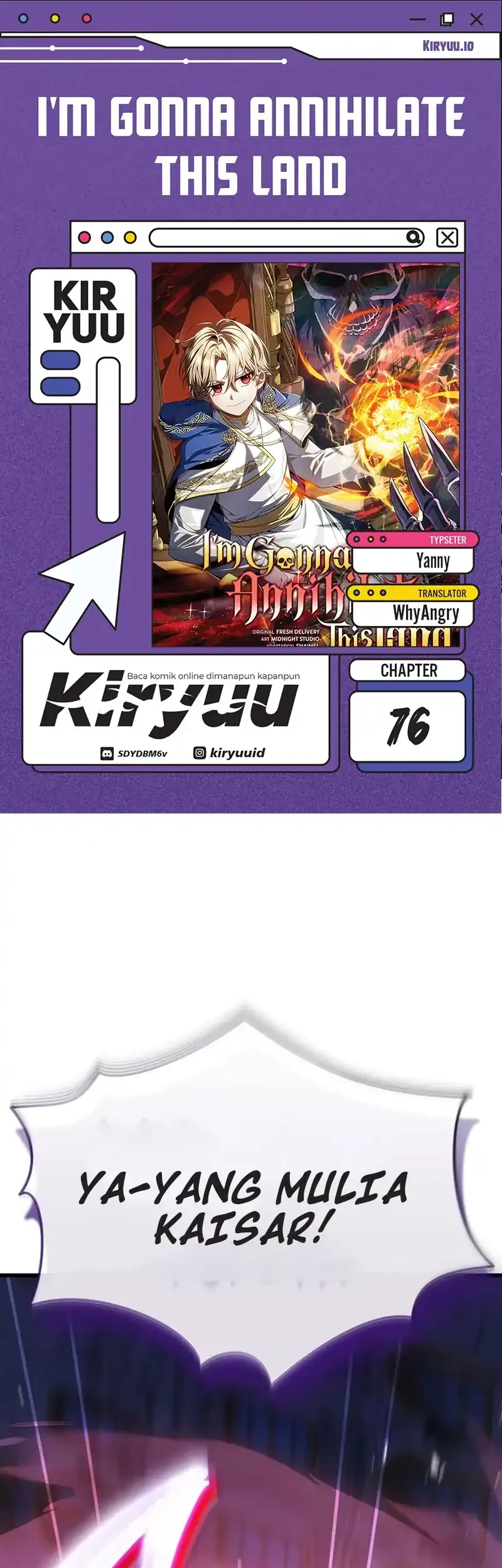 I’m Going To Destroy This Country Chapter 76 - halaman 1
