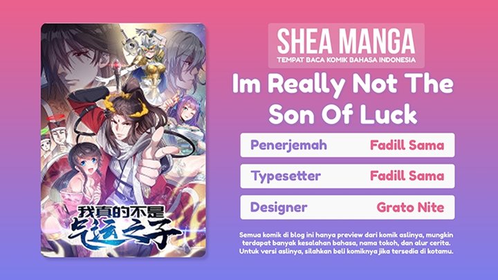 I’m Really Not the Son of Luck Chapter 0.2 - halaman 1