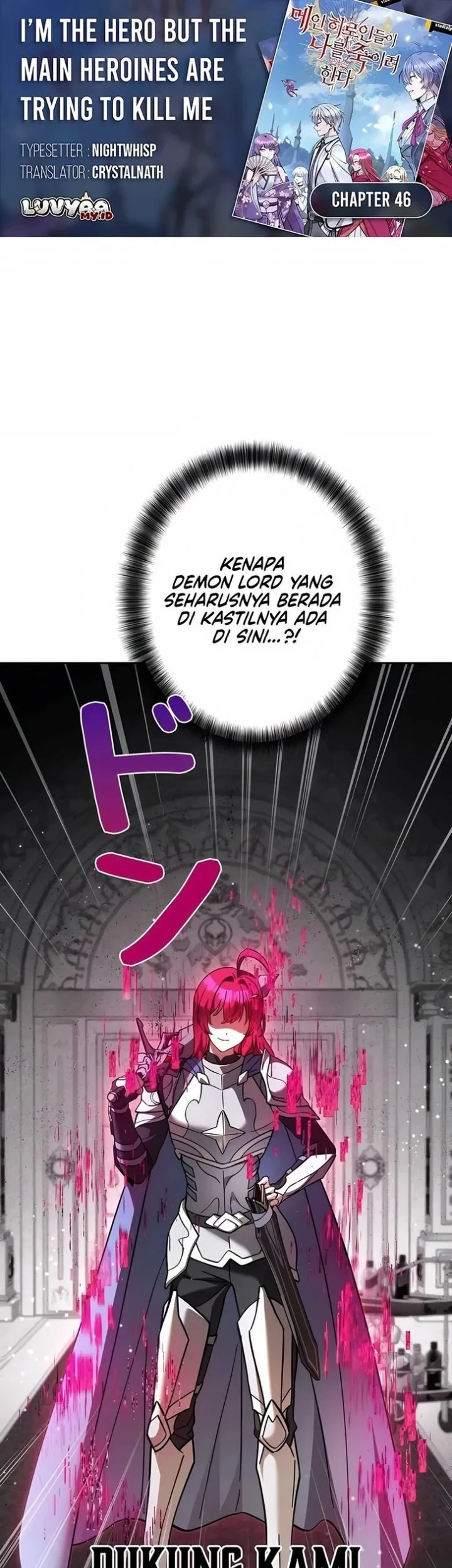 Im the Hero but the Main Heroines Are Trying to Kill Me Chapter 46 - halaman 1