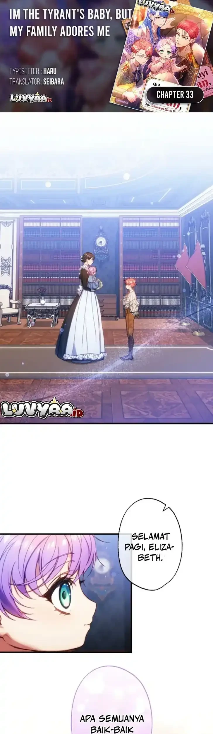 I’m the Tyrant’s Baby, But My Family Adores Me Chapter 33 - halaman 1