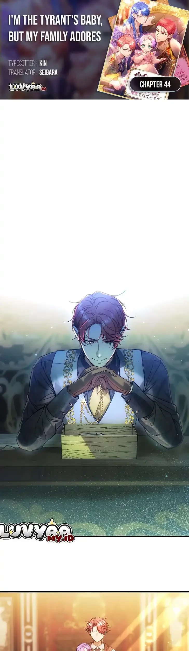 I’m the Tyrant’s Baby, But My Family Adores Me Chapter 44 - halaman 1
