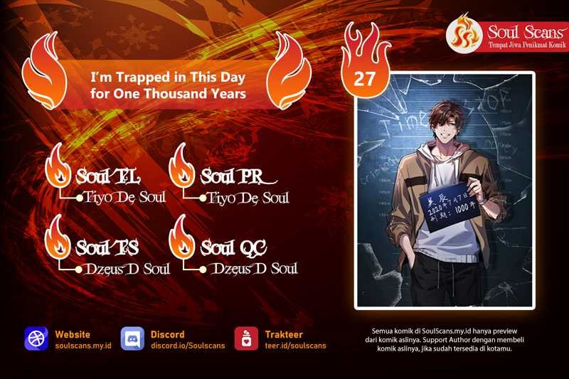 I’m Trapped in This Day for One Thousand Years Chapter 27 - halaman 1