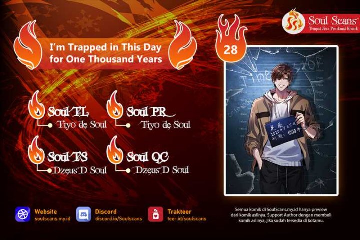 I’m Trapped in This Day for One Thousand Years Chapter 28 - halaman 1