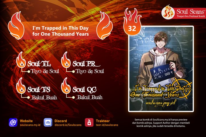 I’m Trapped in This Day for One Thousand Years Chapter 32 - halaman 1