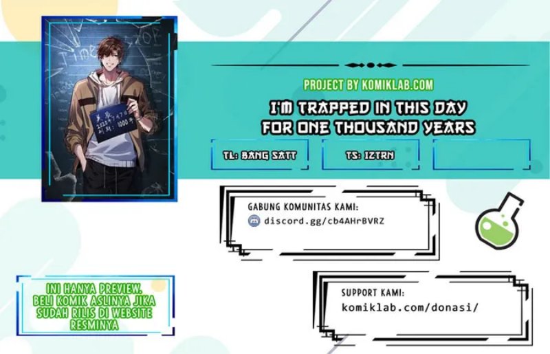 I’m Trapped in This Day for One Thousand Years Chapter 4 - halaman 1