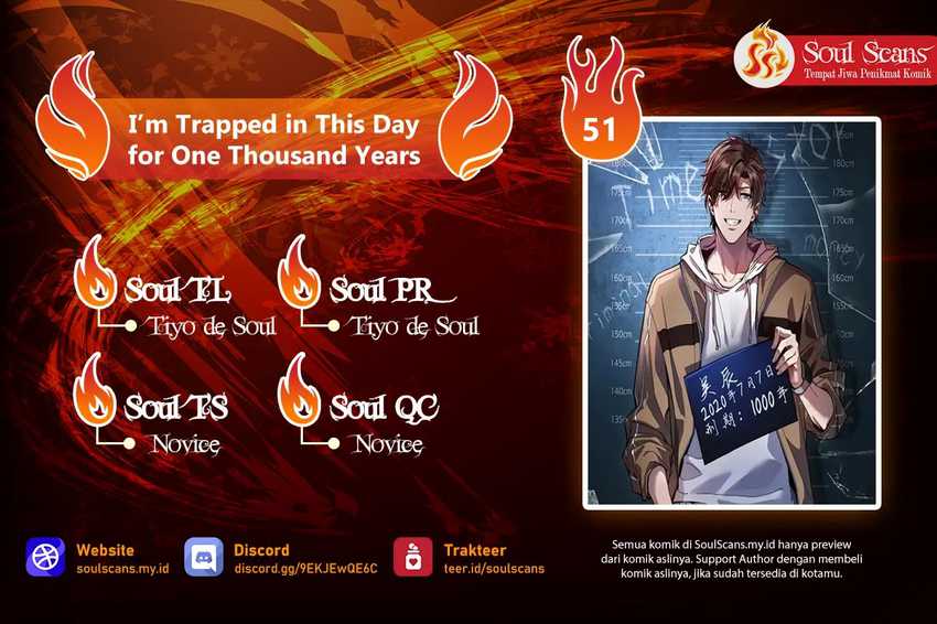 I’m Trapped in This Day for One Thousand Years Chapter 51 - halaman 1
