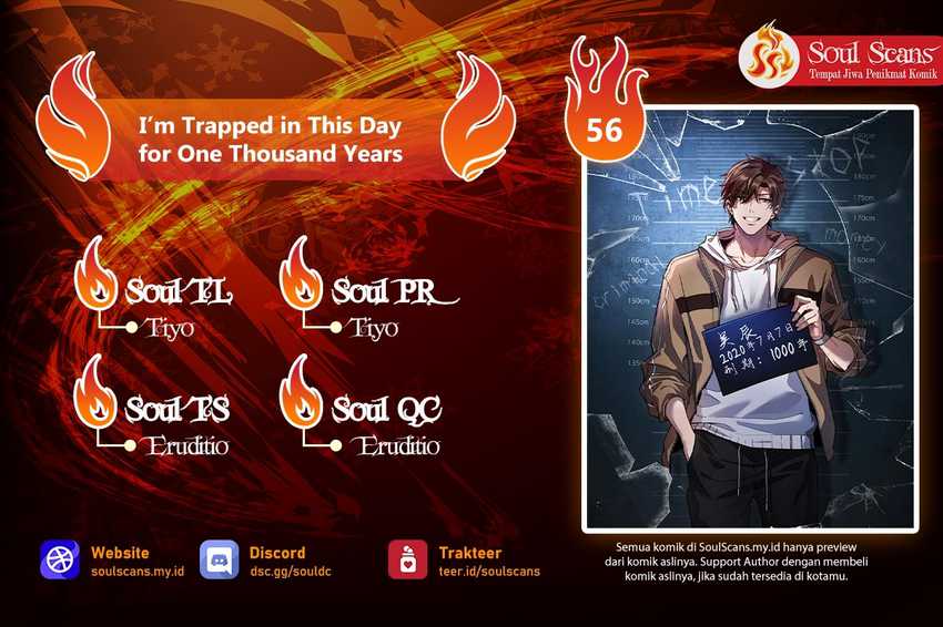 I’m Trapped in This Day for One Thousand Years Chapter 56 - halaman 1