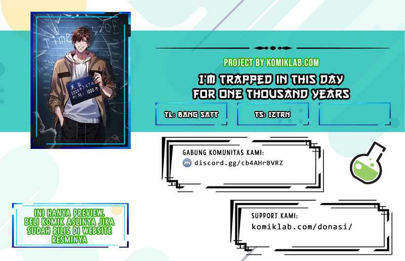 I’m Trapped in This Day for One Thousand Years Chapter 7 - halaman 1