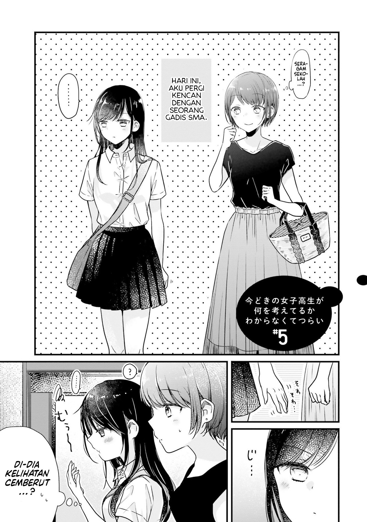 Imadoki no Joshikousei ga Nani wo Kangaeteru ka Wakaranakute Tsurai Chapter 5 - halaman 3