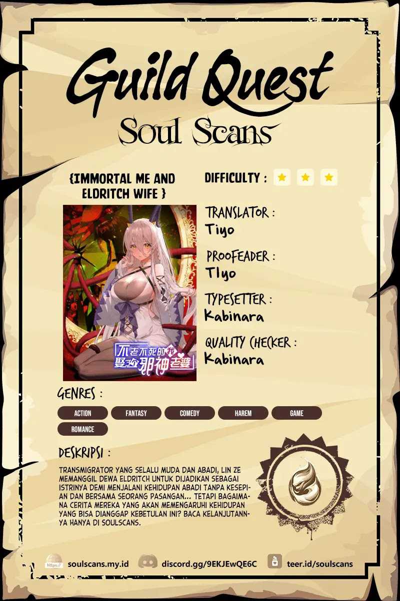 Immortal Me And Eldritch Wife Chapter 12 - halaman 1