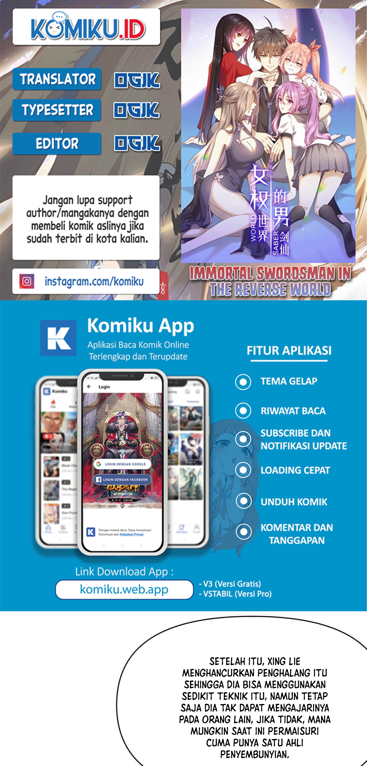 Immortal Swordsman in The Reverse World Chapter 372 - halaman 1