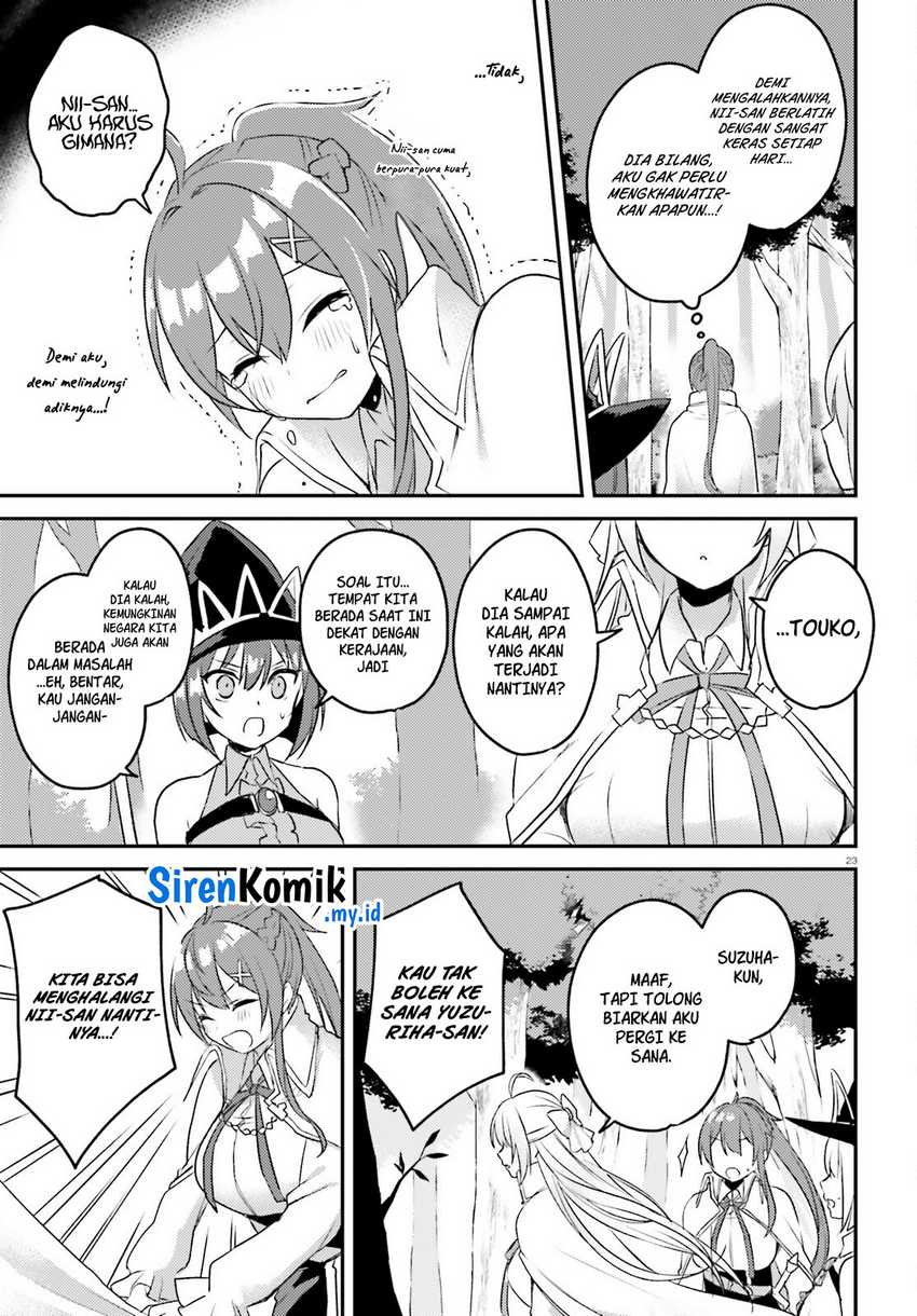 Imouto ga Onna Kishi Gakuen ni Nyuugaku shitara Nazeka Kyuukoku no Eiyuu ni Narimashita. Boku ga. Chapter 4 - halaman 24
