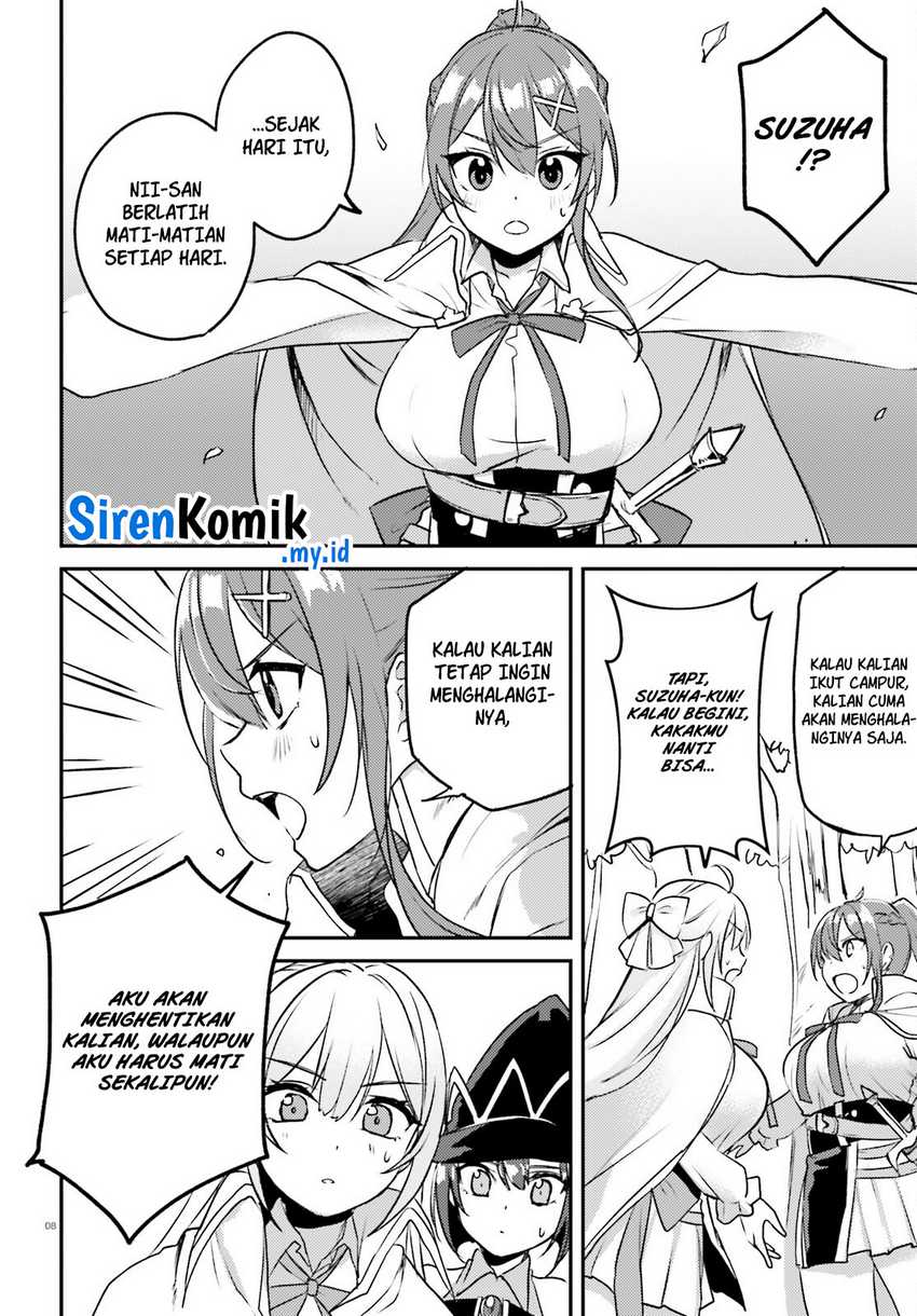 Imouto ga Onna Kishi Gakuen ni Nyuugaku shitara Nazeka Kyuukoku no Eiyuu ni Narimashita. Boku ga. Chapter 4 - halaman 9