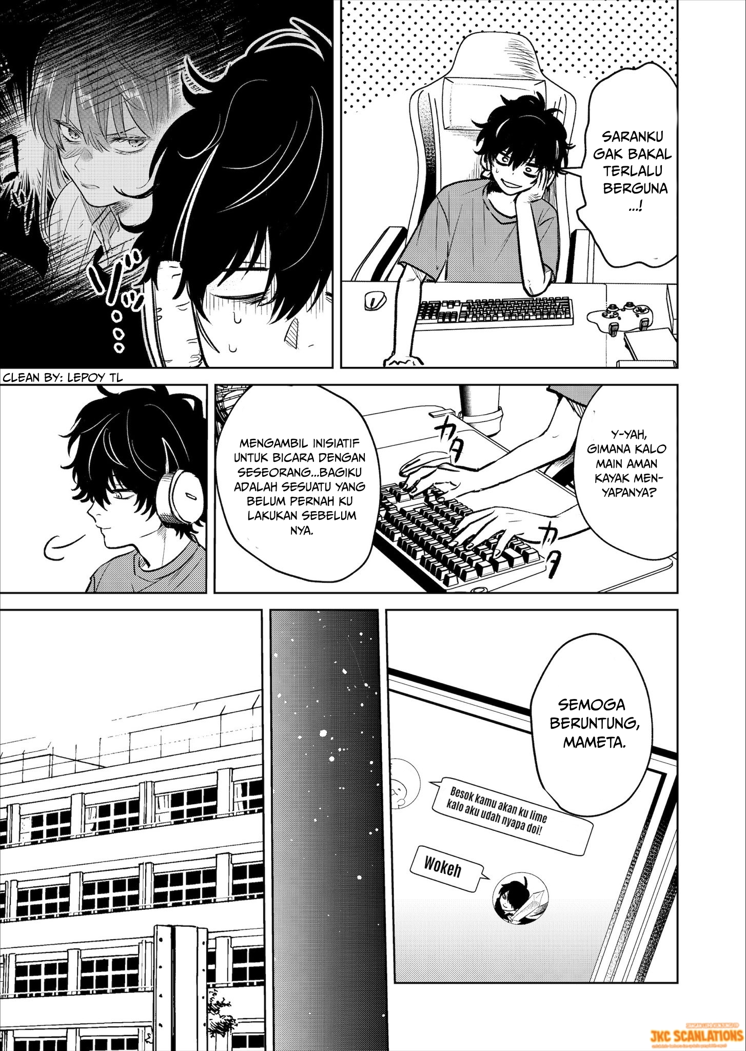 Inkya ga Netoge Tomodachi ni Ren'ai Soudan sareta Hanashi Chapter 1 - halaman 6