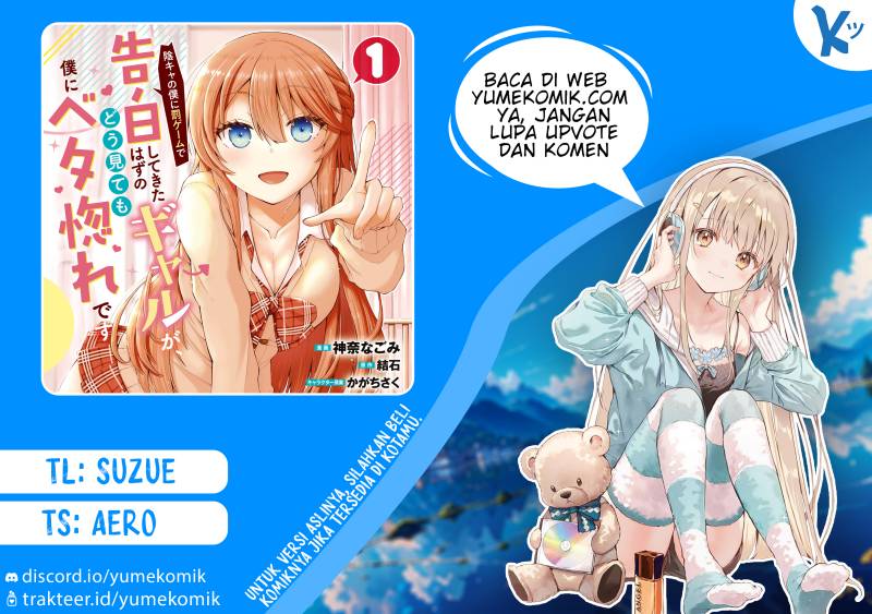 Inkya no Boku ni Batsu Game ni Kokuhaku Shitekita Hazu no Gyaru ga, Doumitemo Boku ni Betahore Desu Chapter 5 - halaman 1