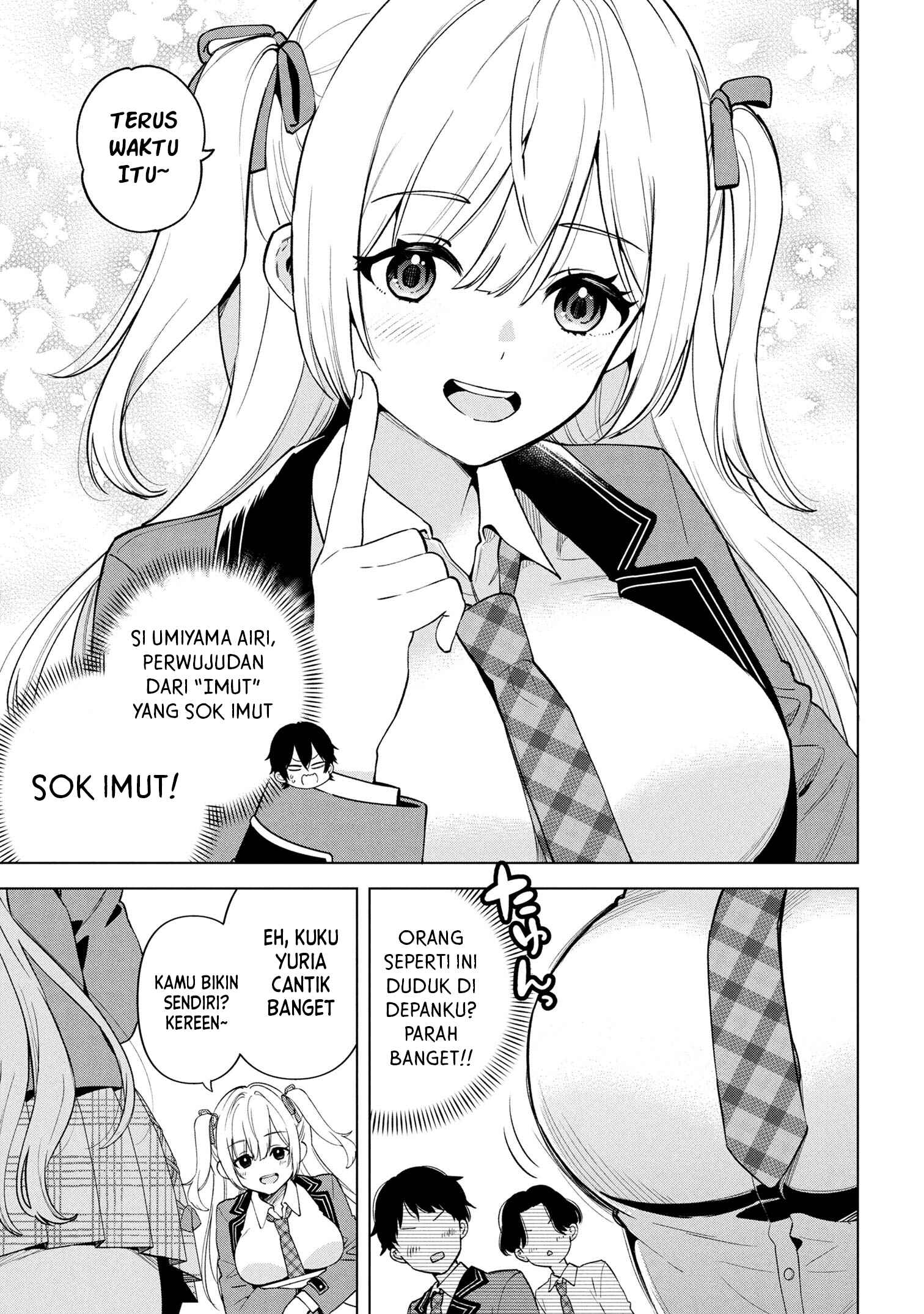 Inkya no Ore ga Sekigae de S-kyuu Bishoujo ni Kakomaretara Himitsu no Kankei ga Hajimatta. Chapter 1 - halaman 12