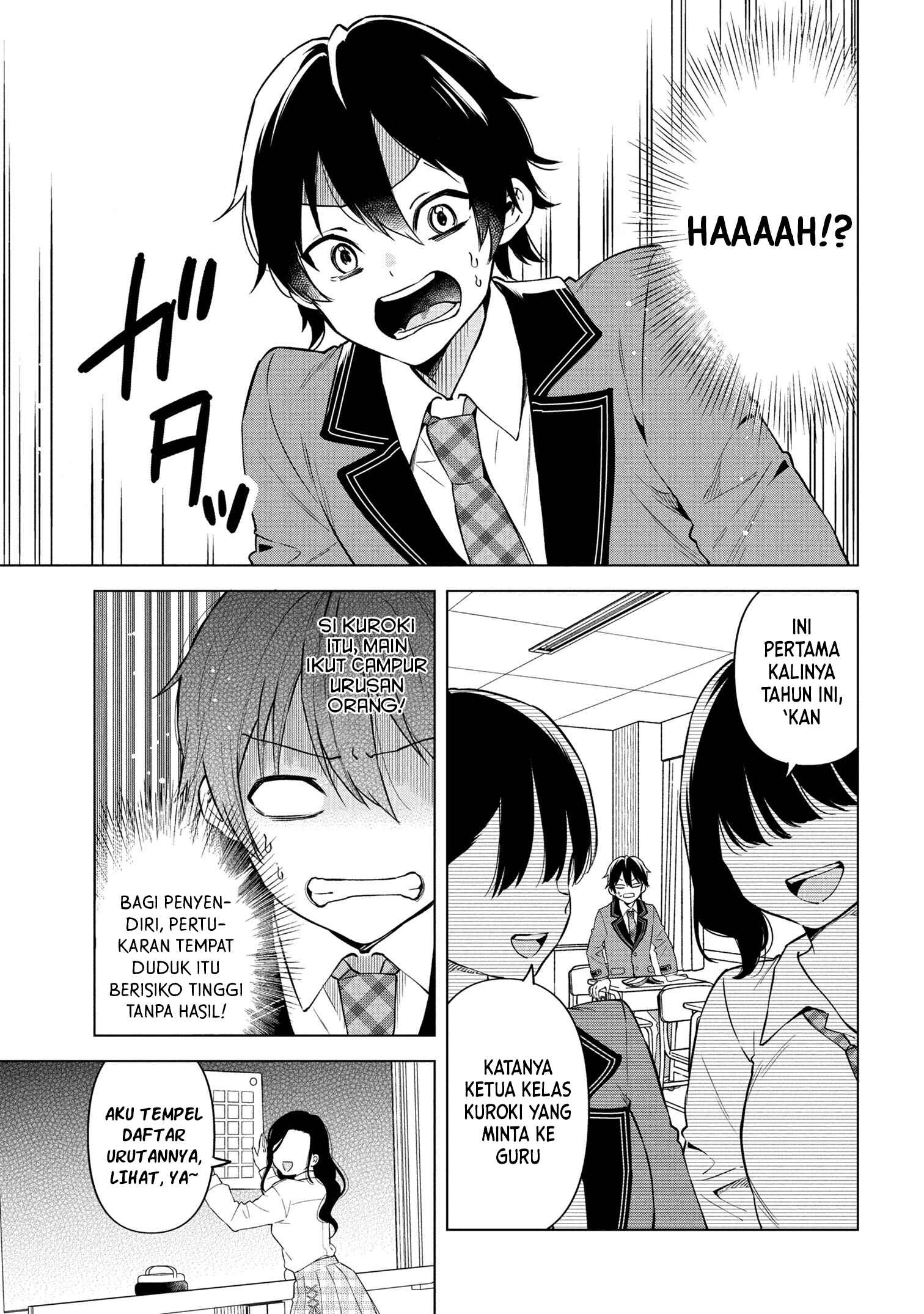Inkya no Ore ga Sekigae de S-kyuu Bishoujo ni Kakomaretara Himitsu no Kankei ga Hajimatta. Chapter 1 - halaman 5