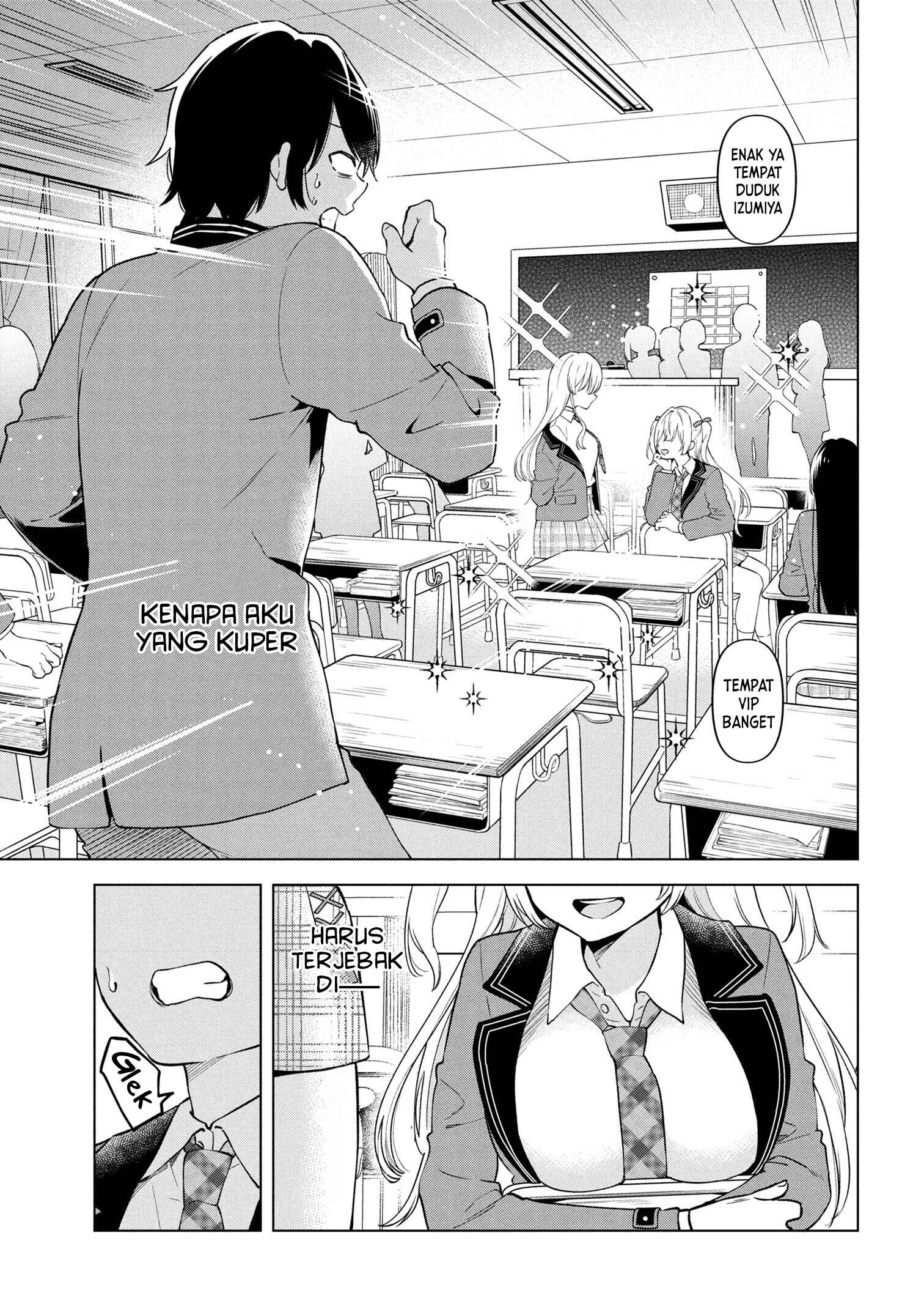 Inkya no Ore ga Sekigae de S-kyuu Bishoujo ni Kakomaretara Himitsu no Kankei ga Hajimatta. Chapter 1 - halaman 9
