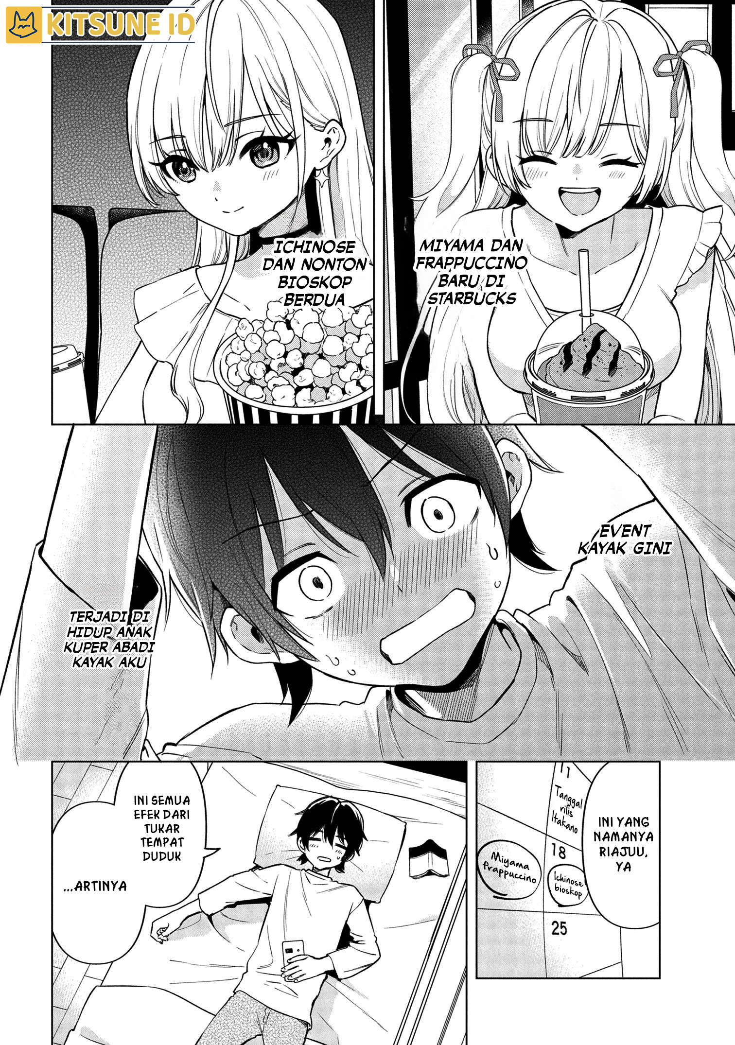 Inkya no Ore ga Sekigae de S-kyuu Bishoujo ni Kakomaretara Himitsu no Kankei ga Hajimatta. Chapter 2 - halaman 33