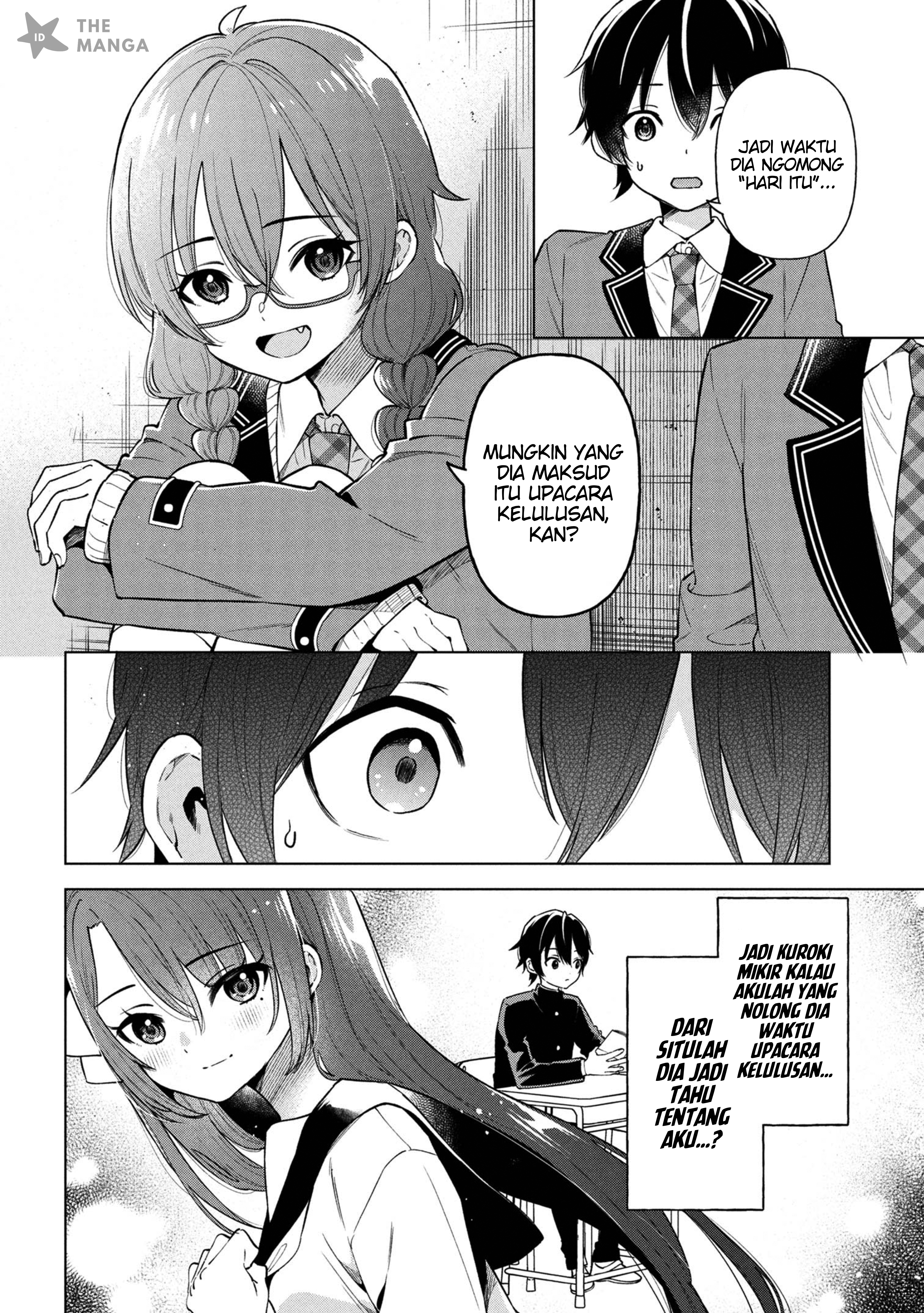 Inkya no Ore ga Sekigae de S-kyuu Bishoujo ni Kakomaretara Himitsu no Kankei ga Hajimatta. Chapter 4 - halaman 17