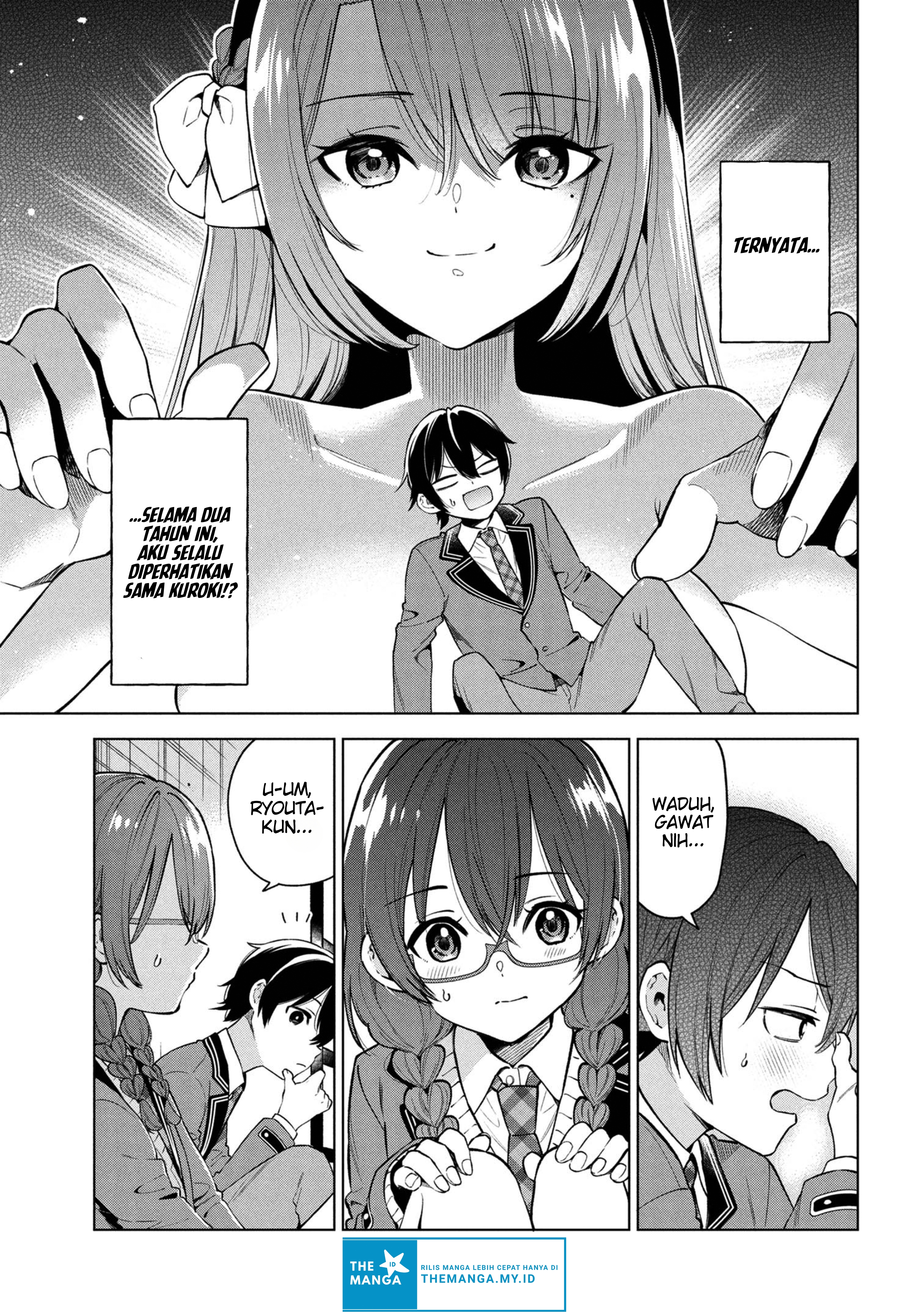 Inkya no Ore ga Sekigae de S-kyuu Bishoujo ni Kakomaretara Himitsu no Kankei ga Hajimatta. Chapter 4 - halaman 18