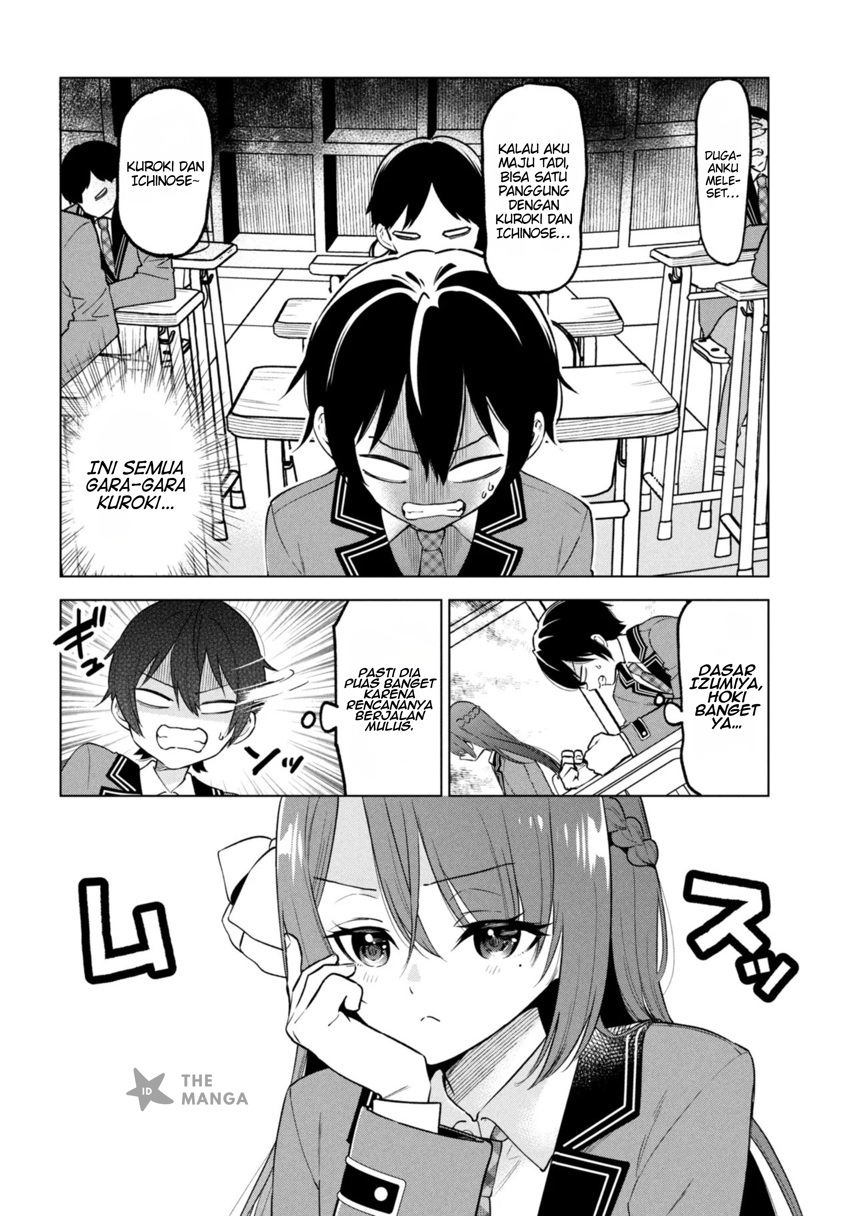 Inkya no Ore ga Sekigae de S-kyuu Bishoujo ni Kakomaretara Himitsu no Kankei ga Hajimatta. Chapter 8 - halaman 11